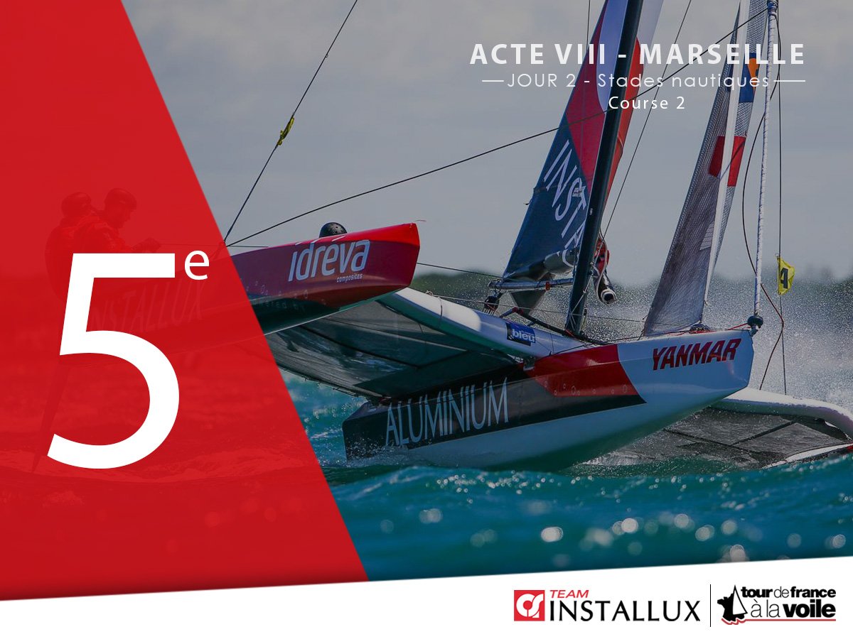 TeamInstallux's tweet photo. Stadiums / courses 2 et 3 : nos #Instaboys terminent 5e deux fois de suite ! Pour l'instant, la Super Finale est à leur portée ! 👌@tourvoile https://t.co/2gO07gFZwe