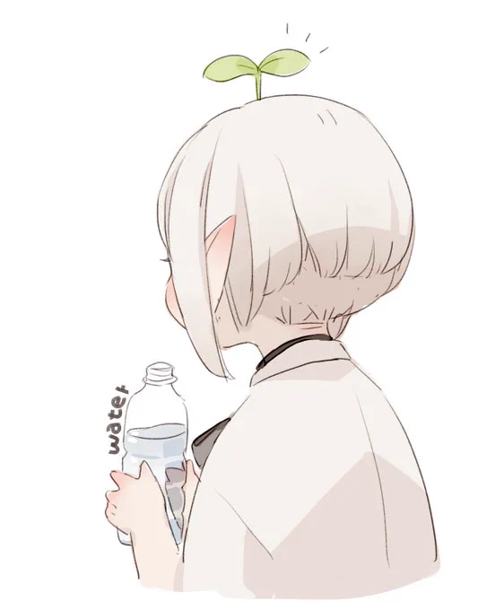 水分補給しっかりと 