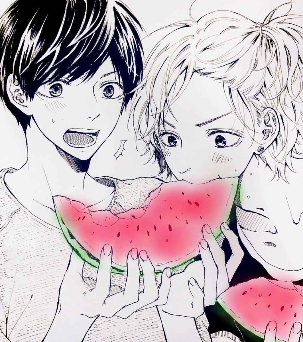 遅くなりましたが、お知らせのRT・いいねありがとうございますヽ(*゜∀゜*)ノ
今日はスイカの日ということなので、景気付けに描いてみました🍉

#スイカの日 