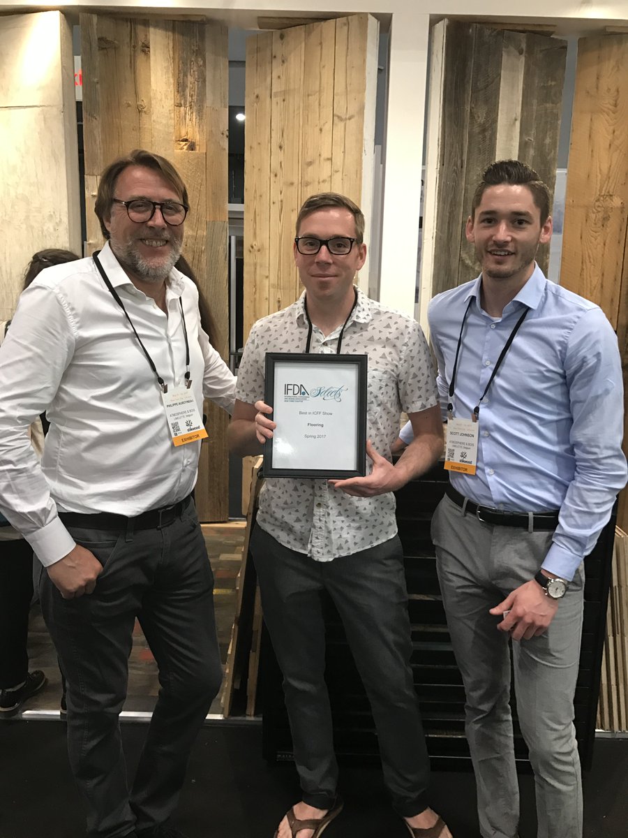 IFDAssociation's tweet photo. #IFDASelects 2017 Flooring category Winning Design: Wagon Floor Color by @atmospherebois  at this year's @ICFF in NYC @IFDANY https://t.co/dYPVduIBQ2