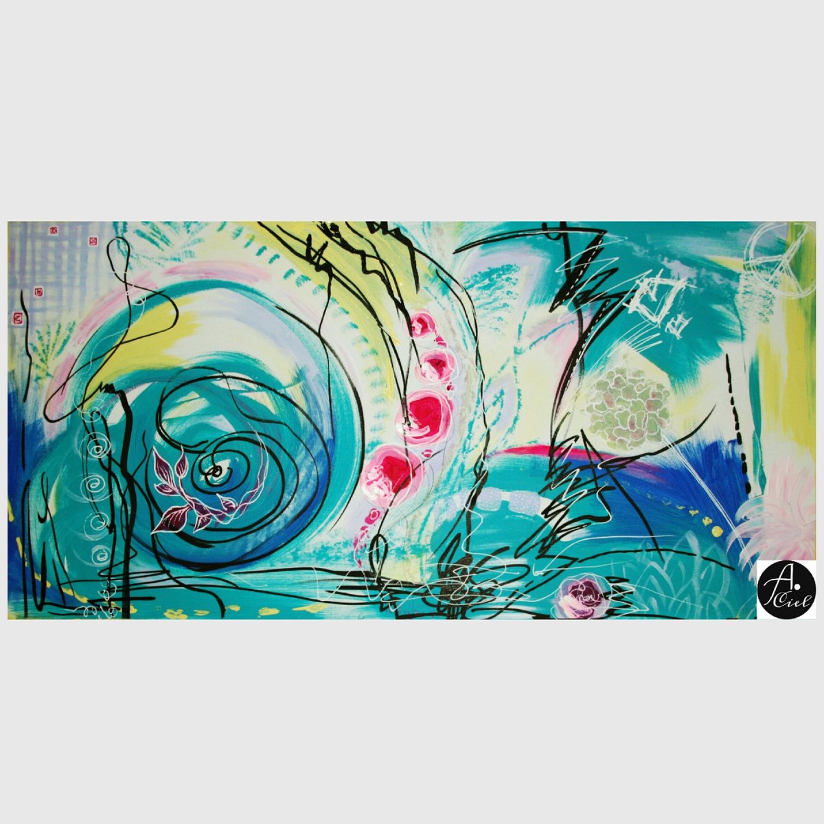 AniyaCiel's tweet photo. 'Paradiso' #acrylics and marker on #canvas  100x50 cm (2017)
>> for more look at >> https://t.co/1C8EWLpnLS
#artwork
#art #arte  #abstracto https://t.co/7C875p5kFn