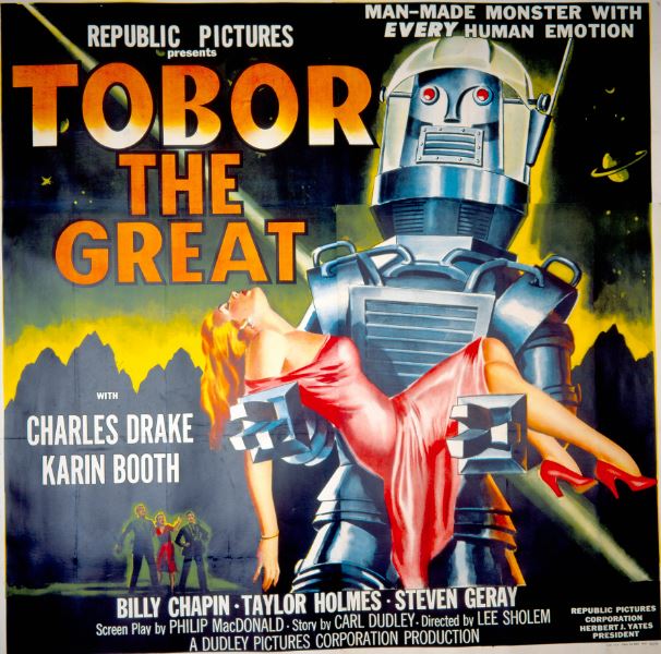 POubliee's tweet photo. Tobor the Great (1954) avec Tobor, un robot capable de ressentir des émotions humaines ! #SciFi #robot #vintage #film #SF #sciencefiction https://t.co/6IaCeGsiC2