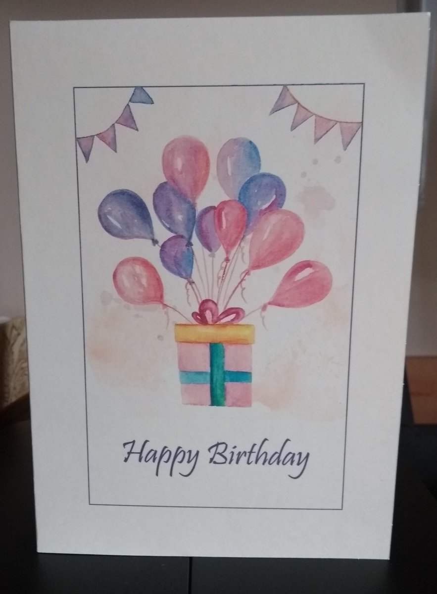 SpiritArtandMe's tweet photo. Here is my latest creation, a birthday card with a #SpiritArtandMe gift voucher. Can be used to purchase a #psychic reading or an #auragraph https://t.co/byf0xmPyh7