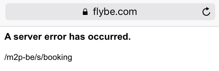 lisaprisk's tweet photo. @flybe I got both of these on my phone. On Safari on my laptop I can't get past selecting my flights, it says "error loading flights information" https://t.co/cuPlJqHVjr