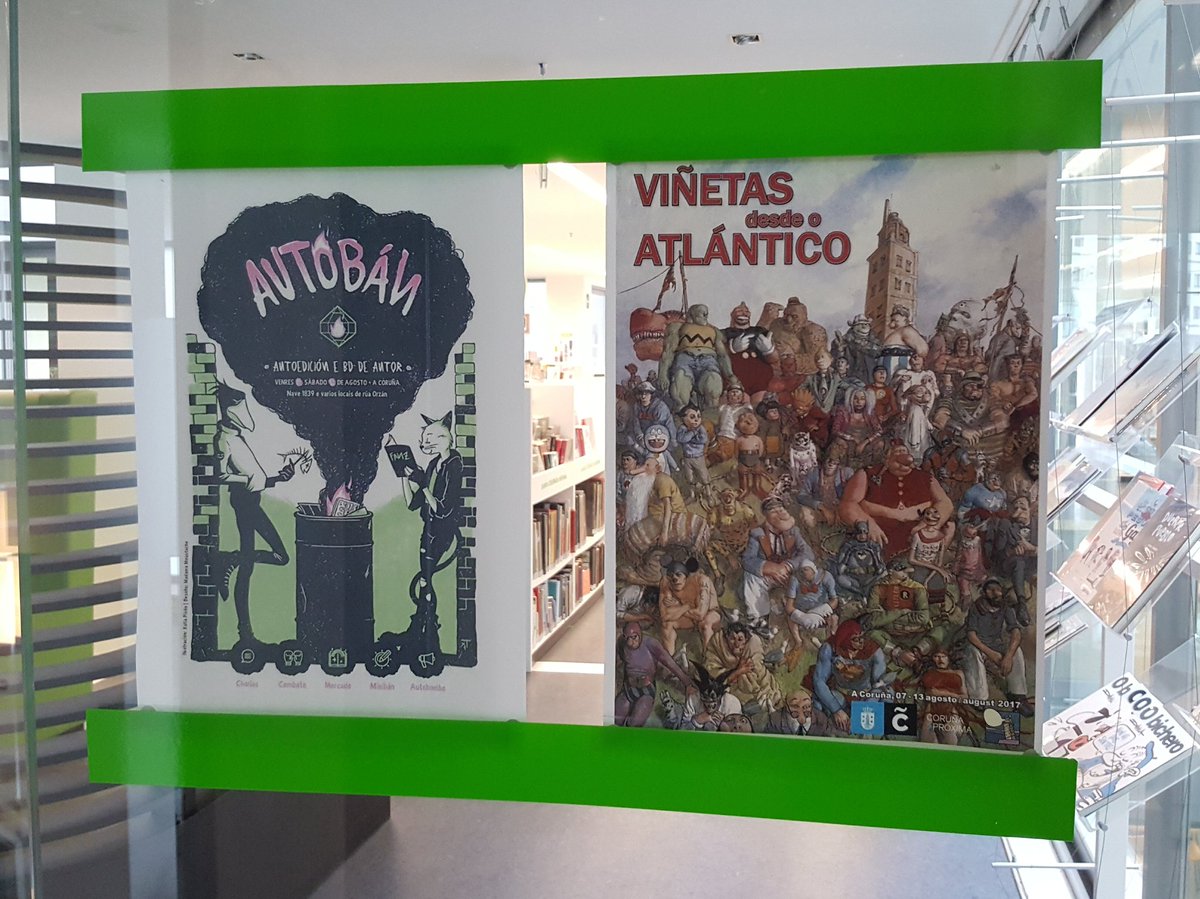 siragr's tweet photo. @librariascoruna @vinetasdesde @CulturaCoruna @vinetasdesde #Viñetas2017 @AutobanBD #Autobán @bibcoruna https://t.co/cZHmQH6Fcq