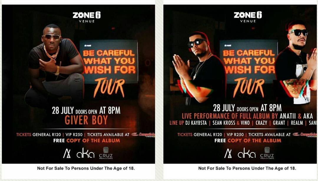 drthiza's tweet photo. @GiverBoi will be performing amongst @akaworldwide, @ANATII to name a few at @Zone6Venue. Get your tickets @computicket for the #BCWYWFTOUR https://t.co/8M0ADPEiVX