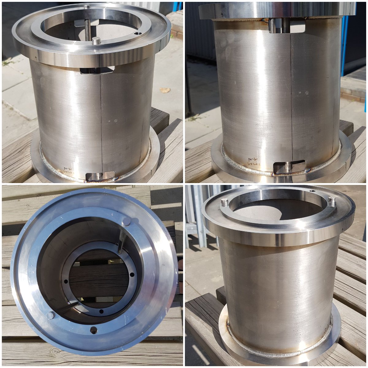 ImpressiveWeld's tweet photo. Support Column that we made from 25mm &amp; 6mm 316 stainless steel. https://t.co/ijAUWI0BKa #madeinbritainhour #manufacturing #ukmfg https://t.co/jt6ru4QlB8