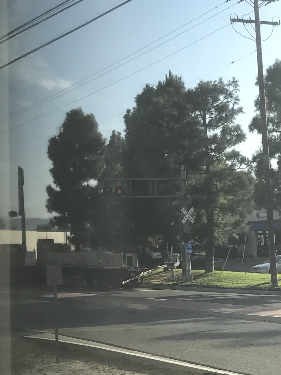 mdischinger's tweet photo. Unexpected event during my commute on @Metrolink to include a #trainwreck. Evryone is safe, now we wait. #safetyfirst #truckvstrain #callAAA https://t.co/fm2hcsVRGq