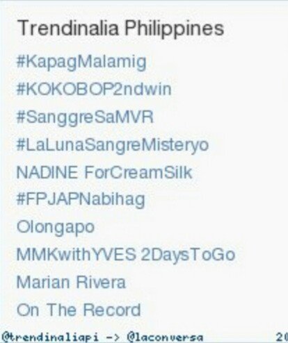 COCOliciousFC's tweet photo. #FPJAPNabihag is now trending nationwide.  Keep watching and enjoy. 😊 https://t.co/tSm825rnur