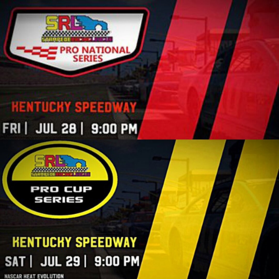 SRLeague's tweet photo. This week in #SRLeague
#SRPNS at Kentucky 7/28
Q - Cancelled
R - 9:30pm ET
#SRPCS at Kentucky 7/29
Q - Cancelled
R - 9:30pm ET https://t.co/K8QdbM9bT5