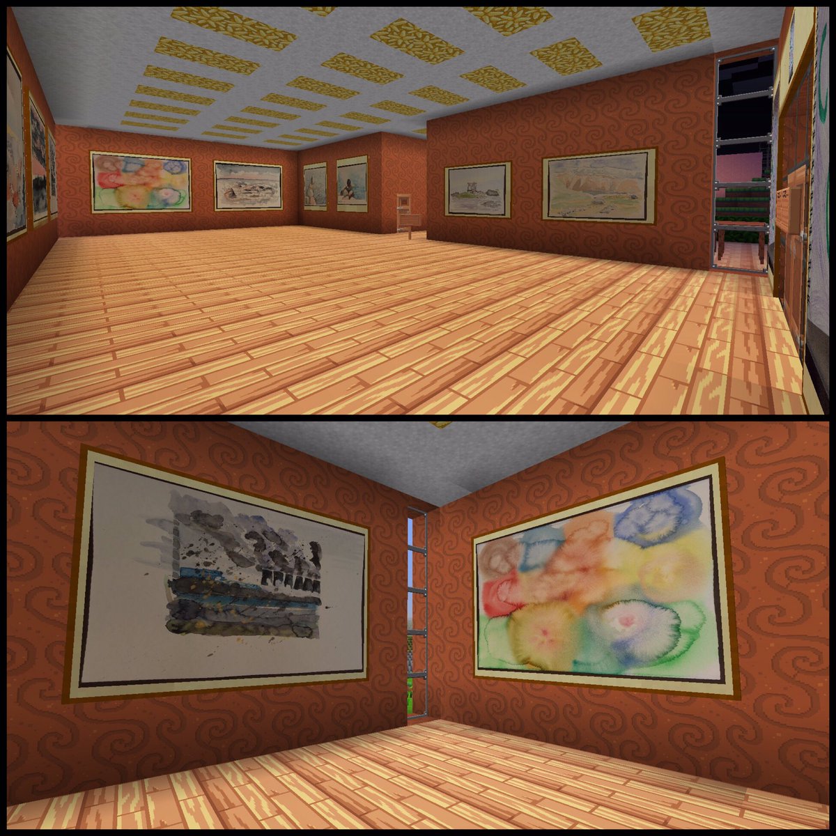 kallespopkonst's tweet photo. A #virtual #artgallery is possible with #MinecraftEDU #creatubblesMod Amazing it can be done so easy!!! https://t.co/q6fSRWqaJA