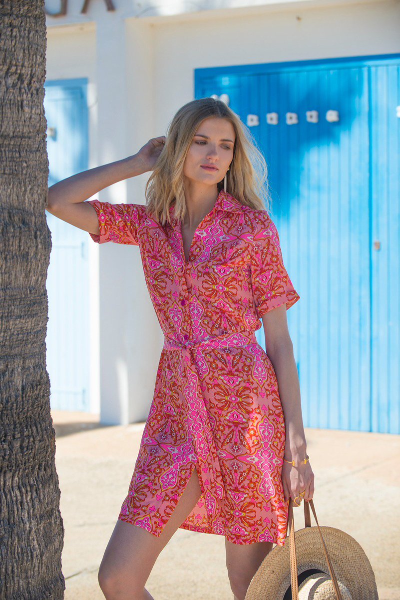 Holiday Time! Its our Serifos print in our April dress! #ONJENU