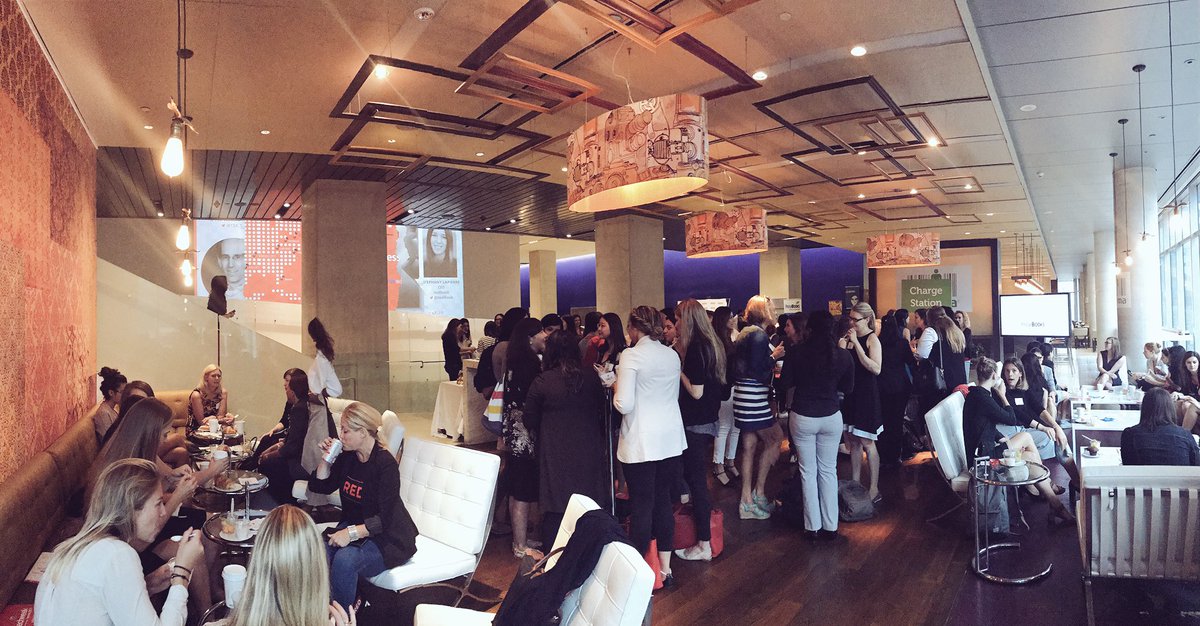NoraVBieber's tweet photo. Starting my morning with a #womenintech networking breakfast. Thanks #TechweekTO &amp; @freshbooks for organizing! https://t.co/kxlMfaeIOM