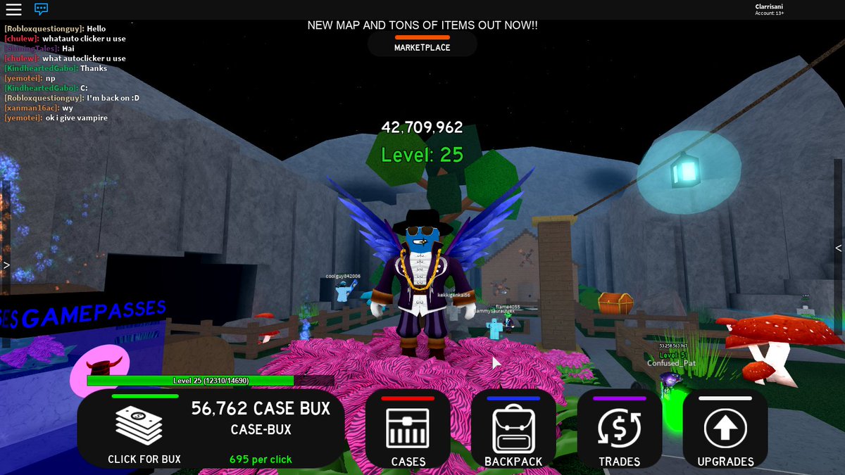 Clarrisani On Twitter Bringing The Style On Clickerfrenzy - case bux auto clicker roblox