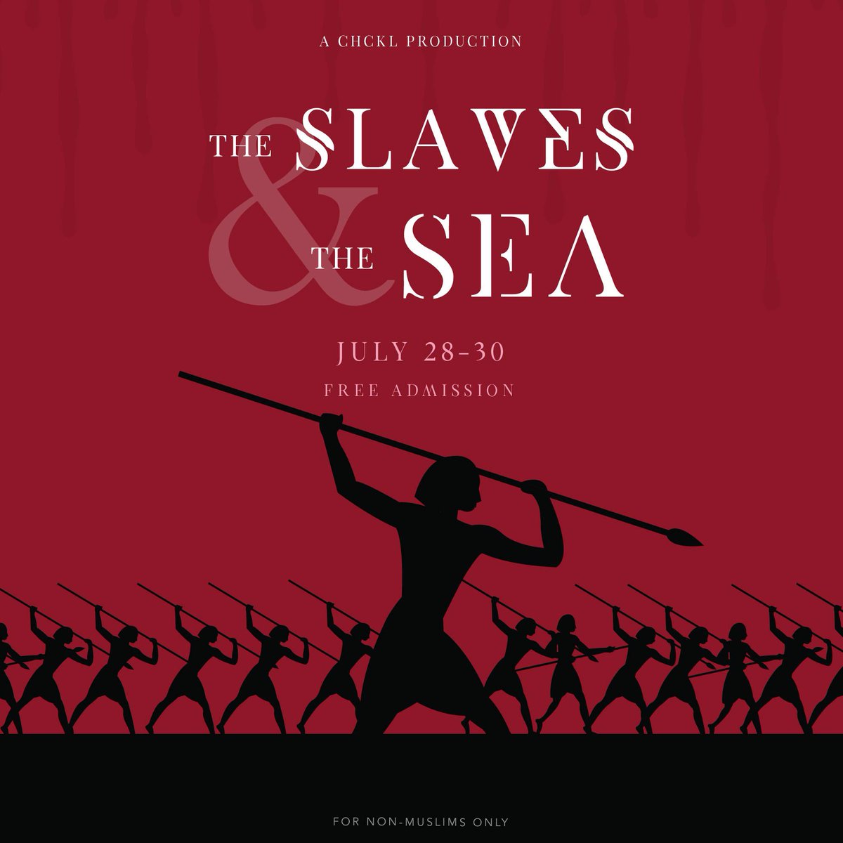chckl's tweet photo. Pit against the wrath of an almighty power, is their fate all but sealed? Invite your loved ones for the spectacle of #TheSlavesAndTheSea! https://t.co/HIwFd9JyK7