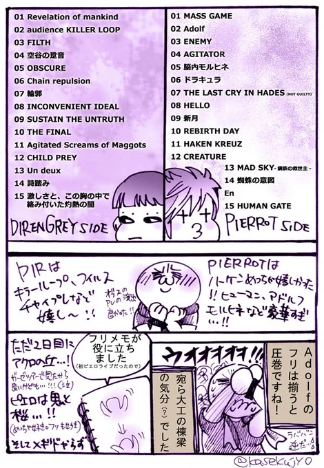 ANDROGYNOSライブレポ-5
セトリと二日目も参戦したかったよ的な。
#ANDROGYNOS 