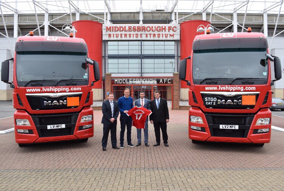 LV_Logistics's tweet image. We're proud to announce LV Shipping &amp;amp; Transport are Platinum Partner of @Boro Middlesbrough Football Club!
🚛🤝➡️ bit.ly/2u1six5