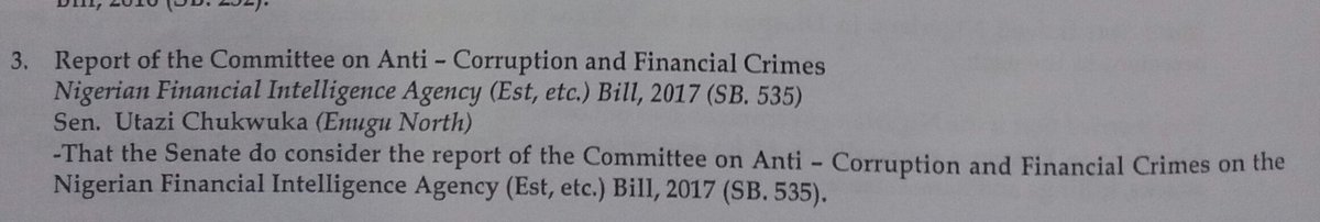 Welcome to a new Legislative day in the Senate. Senate President Bukola Saraki takes the official prayer, leads the chamber into today's proceedings.