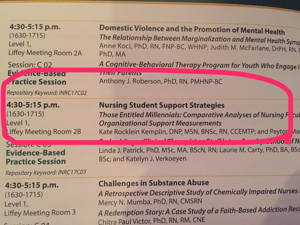 katekemplin's tweet photo. Are millennial nursing students entitled? Well, statistically... #EmergingEvidence #STTI2017 #INRC17 @ok_peyton @UTChattanooga https://t.co/ZoYmeS96da