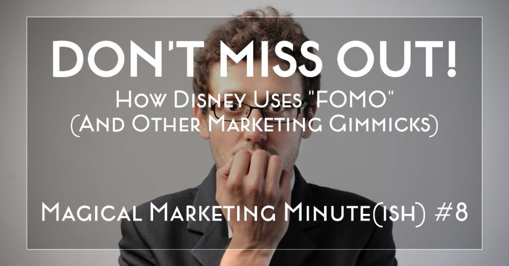 CBCopywriting's tweet photo. Don't miss out! How Disney uses FOMO (and other #marketing gimmicks) https://t.co/6RHfh1fadl by @MarketingTMagic https://t.co/BK3aqRNVWs