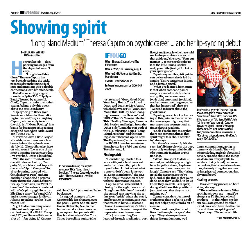 'Long Island Medium' Theresa Caputo on psychic career ... and lipsyncing debut #caputo #juliaweekes #unionleader
newhampshire.com/article/201707…