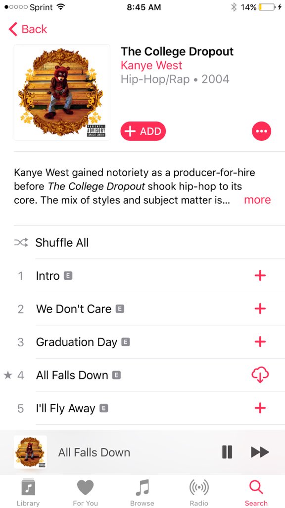 ThatGuyDev321's tweet photo. @kanyebst Never doubt your ability to make good music but man wouldn't mind having another classic like this album. #music legend #Genius https://t.co/IG1h4wxzsz
