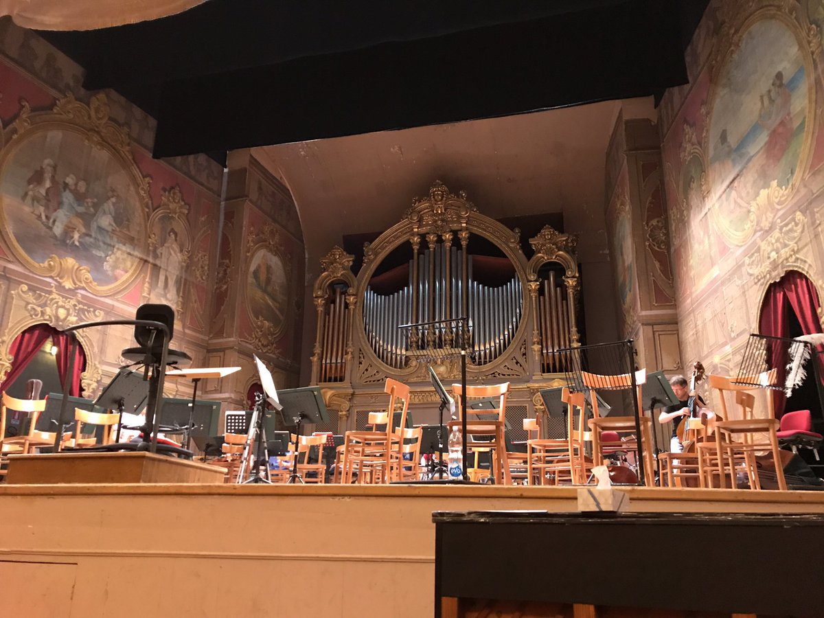 BordognaPaolo's tweet photo. What a marvelous place to have rehearsal with orchestra! #auditoriumpedrotti #pesaro @Rof_Pesaro #Lapietradelparagone #rossini #pacuvio https://t.co/slaFJx6tP9