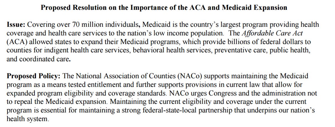 markpoloncarz's tweet photo. Bi-partisan county leaders understand the need for high-quality affordable health care. That's why @NACoTweets supports Medicaid's expansion https://t.co/cJ2CeSU2Ch