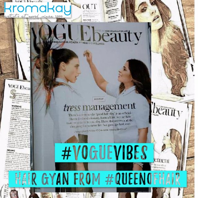 KromakaySalon's tweet image. #Throwbackdate @vogueindia #QueenofHair @kantamotwani gives #hairgyan on tress management!!!! #throwback #voguevibes #kantamotwani