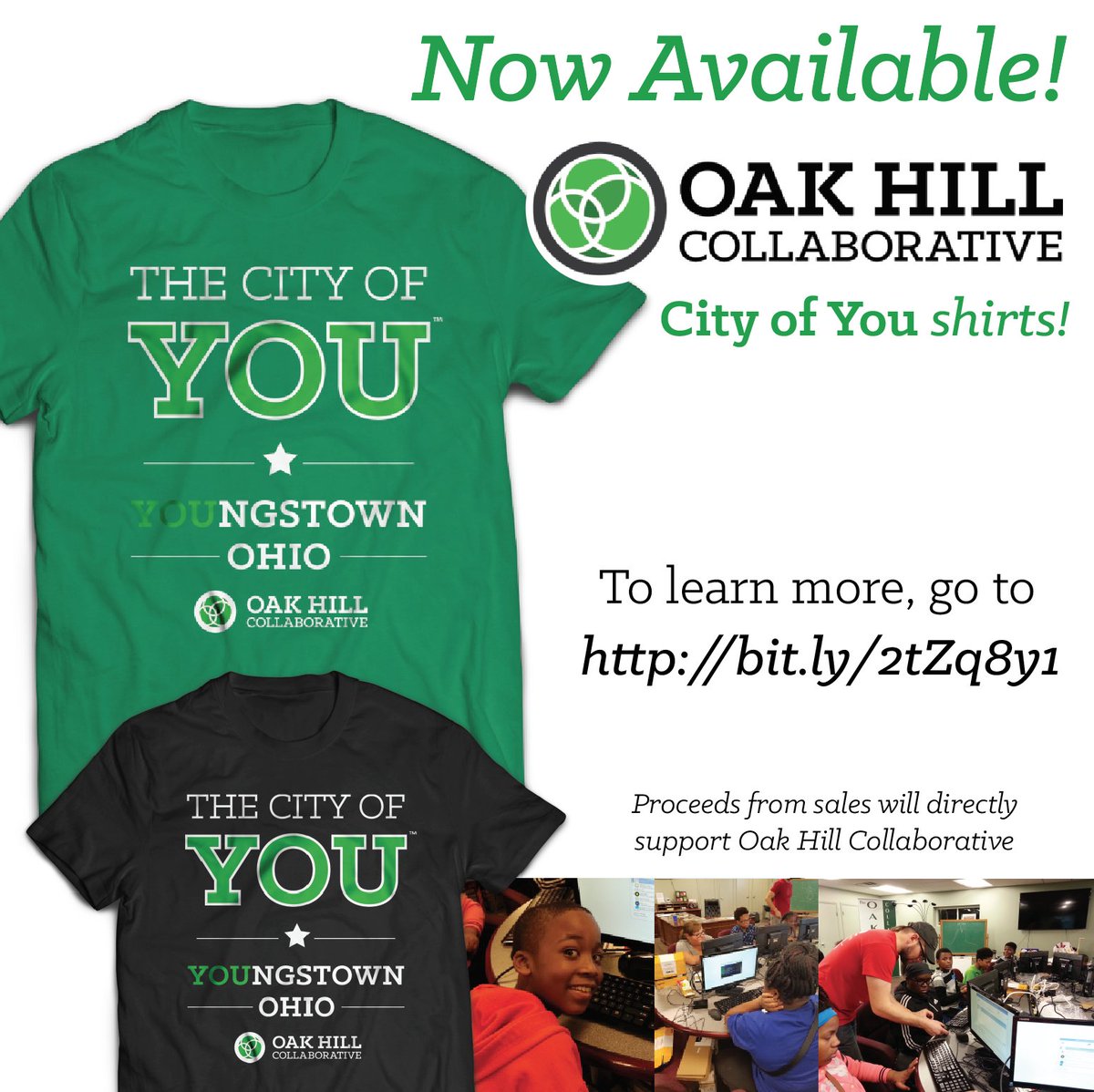 CityofYOU's tweet photo. Consider supporting @OHCollaborative programming with a City of You t-shirt! Follow link for more info. https://t.co/sVvnEGBJrz #Youngstown https://t.co/ry2tkx92aq