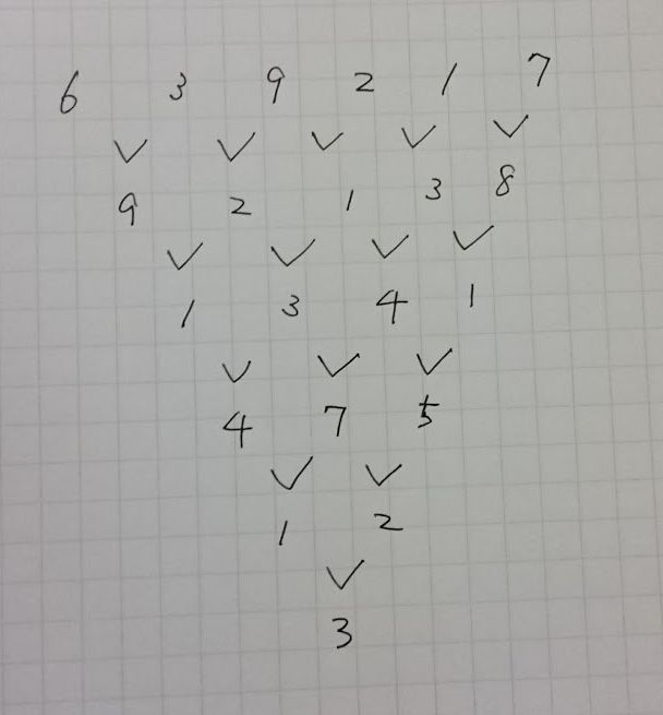 ぺけしぃ 面白い計算ありがとうございます 問題 の出し方なのですが 最後に出てくる一桁の数字を相手に決めてもらって 出題者が6桁の数字をスラスラと書いて 相手に計算してもらって驚かすというのはどうでしょう