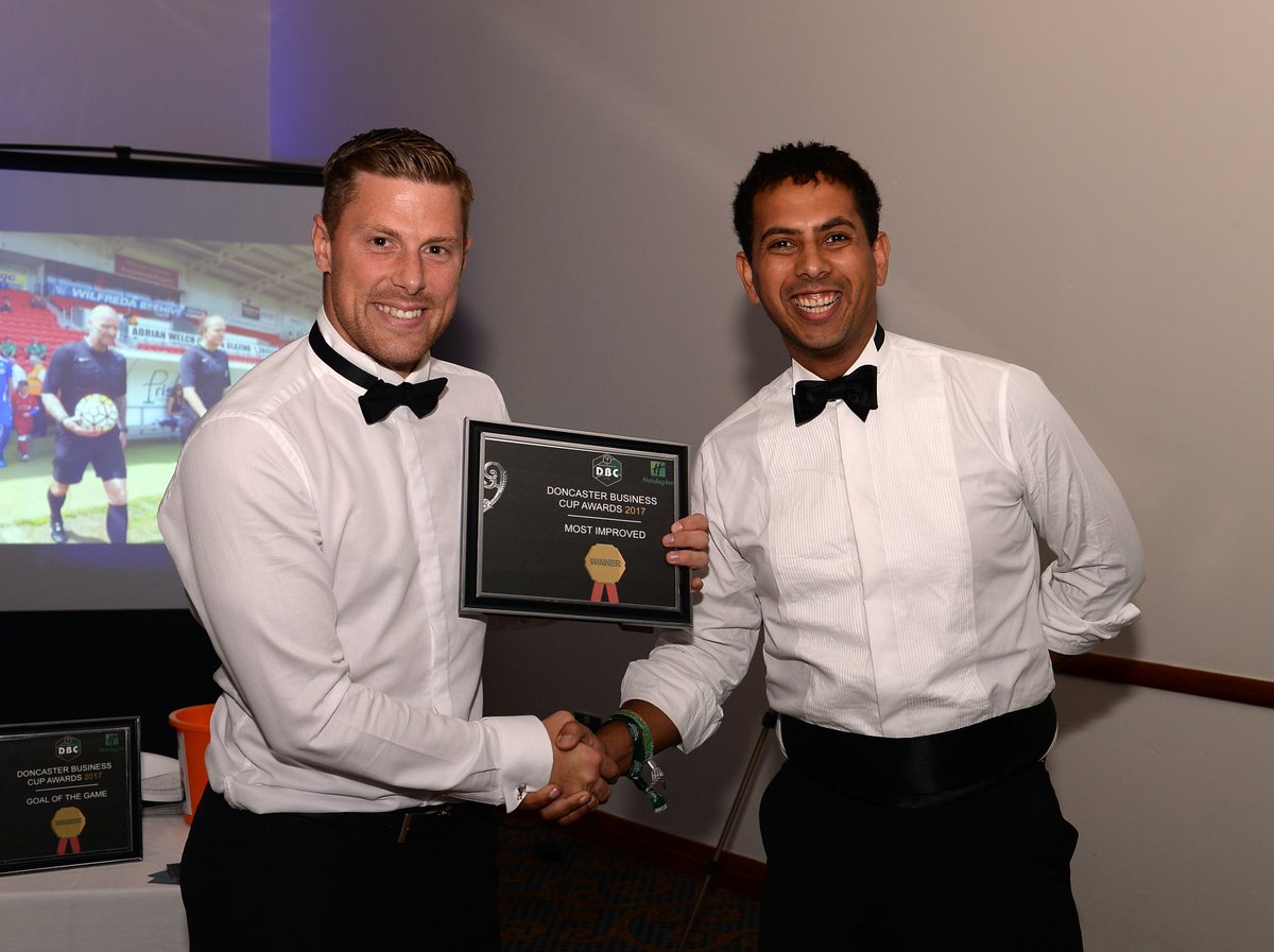 DonBusinessCup's tweet photo. Most Improved goes to Chris Hanson of Hanicks Heating &amp; Spares! Well done this year Chris! #DBC #Ball Holiday Inn Doncaster A1M Jct.36 https://t.co/UblRKTX599