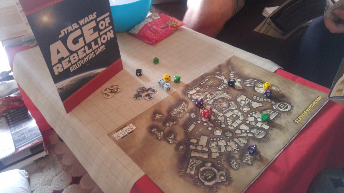 UE_Films's tweet image. Last weekend we tried out the #StarWars RPG by @FFGames! We had tons of fun! Maybe we will have a new campaign for the #LetsRole #Podcast? 🎧