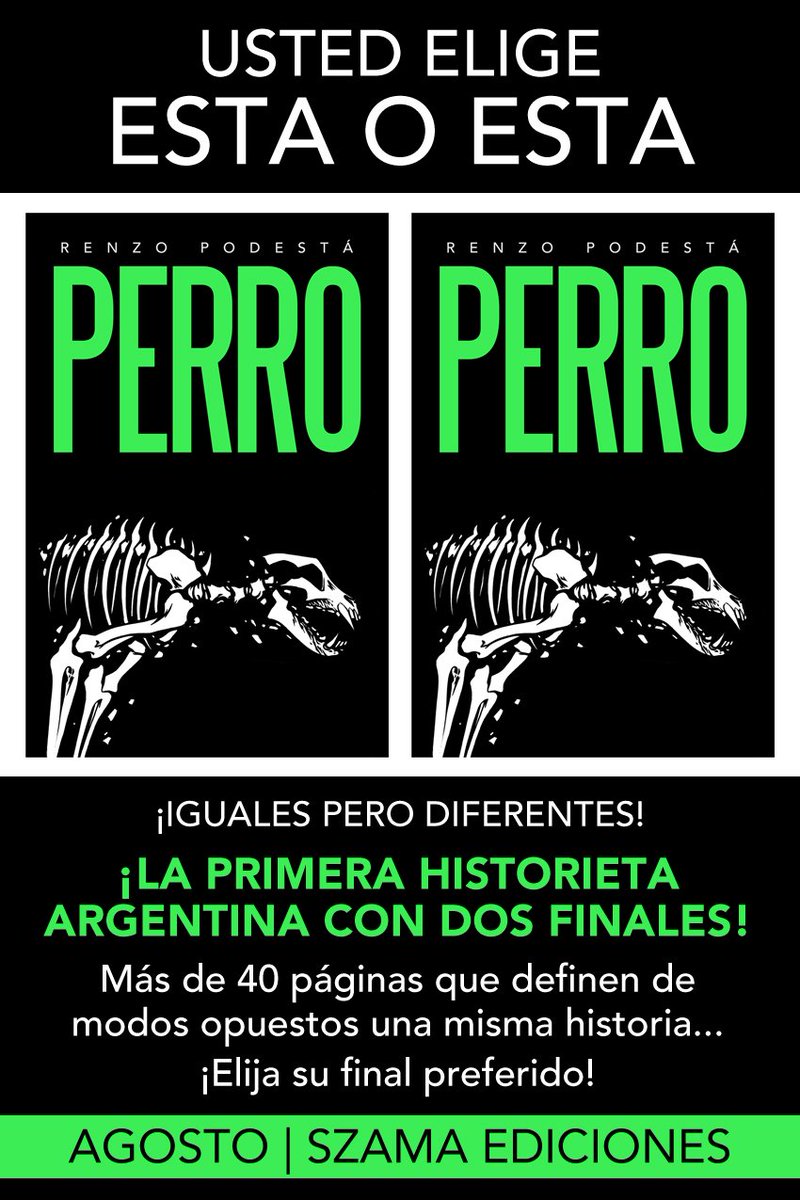 renzopodesta's tweet photo. #AGOSTO #PERROiscoming #SzamaEdiciones https://t.co/K2wLkTjsl7