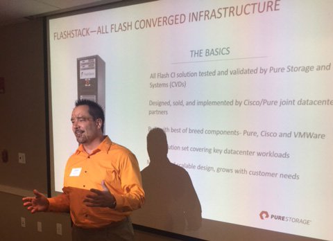Preaching <a href="/FlashStackCI/">FlashStack</a> &amp; @PureStorage to customers and prospects at NYC's historic Chelsea Piers. Thanks @DatalinkCorp for a great event!