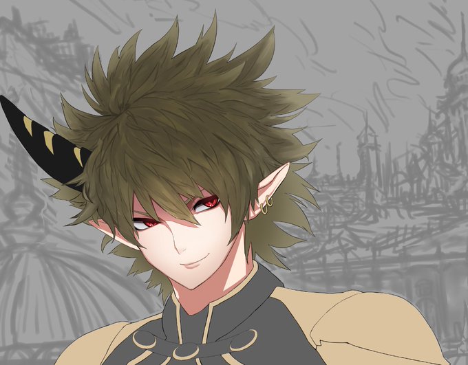 とりあえずアニメ塗りにした。
全部塗り終わったら厚塗りで線潰していくかも。 