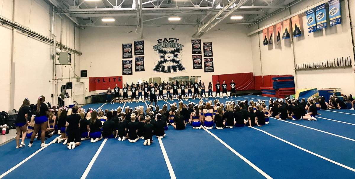 ECE_Cheer's tweet photo. IT'S DAY ONE here at Action Spirit Camp 2017! We cannot wait to get started with the best camp staff in the industry! #ThatsAction 🎬💙 https://t.co/OuWkEOuOu0