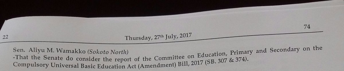 Welcome to a new Legislative day in the Senate. Senate President Bukola Saraki takes the official prayer, leads the chamber into today's proceedings.