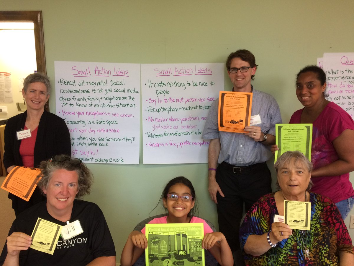 Make a difference w/ small actions!  #REACHFallFest17 organizers are brainstorming ideas like 'Just say Hi.'  Tweet your ideas! <a href="/REACH_MA/">REACH_MA</a>