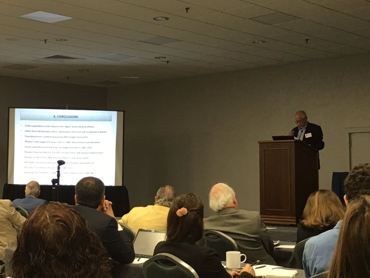 CEConvivencia's tweet photo. "Cuba's Social Policy and the current situation" by @CarmeloMesaLago in #ASCE2017 https://t.co/lzkacgITtI