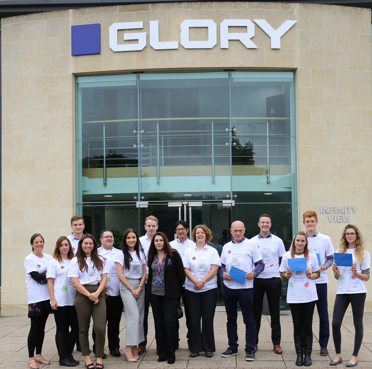 naomiandjacks's tweet photo. Yesterday the fantastic team at @glory_global downed tools to take part in our #CharityHustle challenge! They raised an incredible £8,503! 😀 https://t.co/PeLDr9itJs