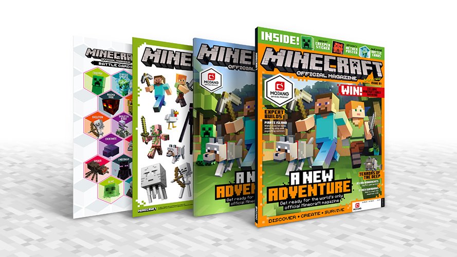 Minecraft's tweet photo. We made an OFFICIAL magazine! It's out soon in the UK and then elsewhere shortly after. 60 pages of papery magic!

https://t.co/kDfX0DnQda https://t.co/k0qdrzR3dh