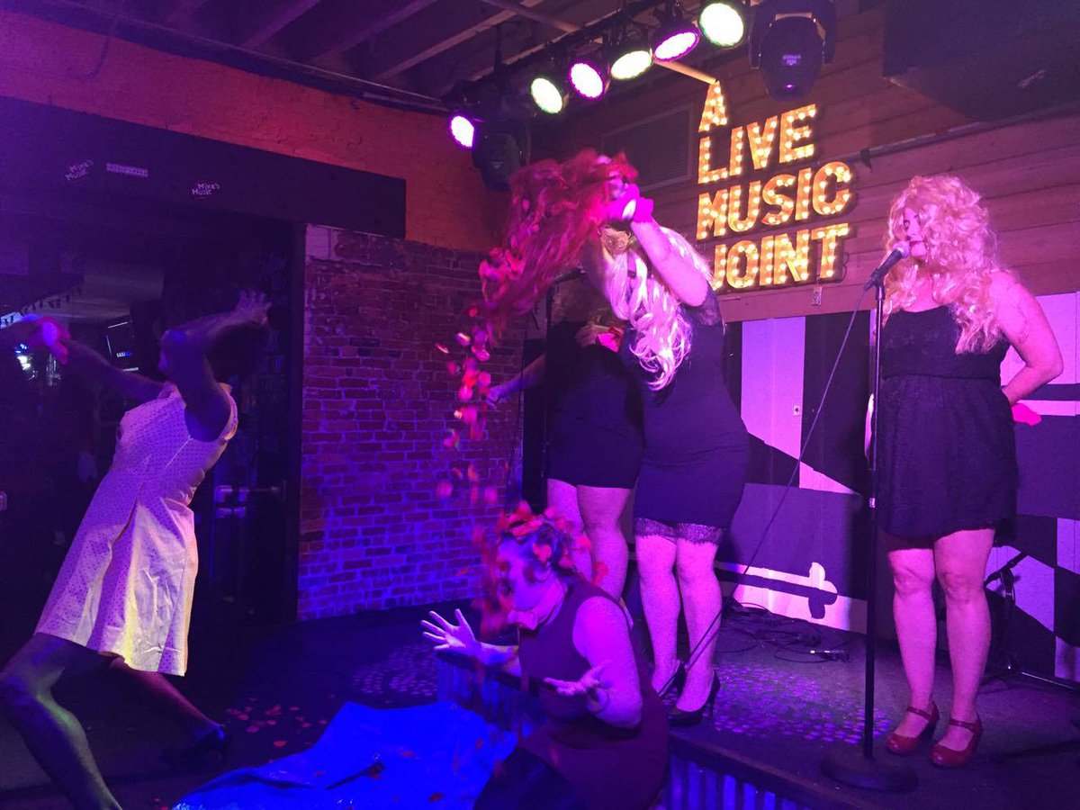 cor_for's tweet photo. My karaoke team did an homage to @sasha_velour. Thanks Sasha for being such an inspiration! https://t.co/boTI8E0Jsp