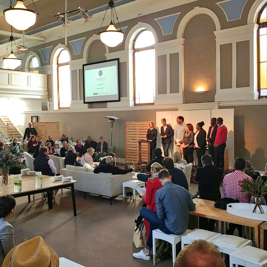 The capable judging panel - some of South Africa's top sommeliers <a href="/SommeliersS/">Sommeliers Selection</a> #SomSelect