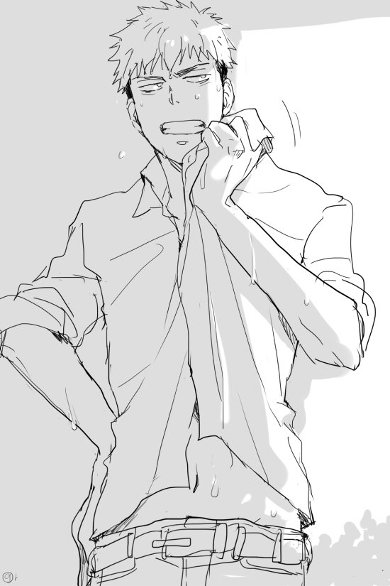 #ジャン版進撃深夜の60分一本勝負 お題「汗」 