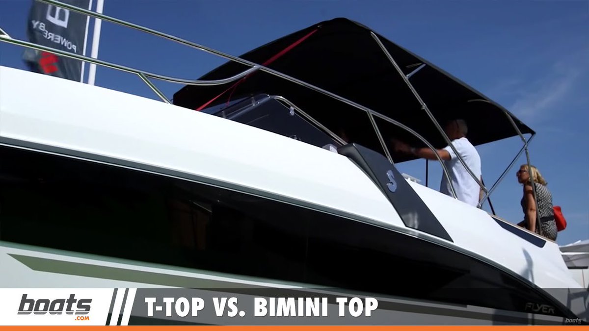 NeptuneYachts's tweet photo. #BoatingTips: Should You Get a T-top, or a #BiminiTop? https://t.co/j1wcPxICiw video tips on how to best make the choice. @boatsdotcom https://t.co/IGg2rAK36F