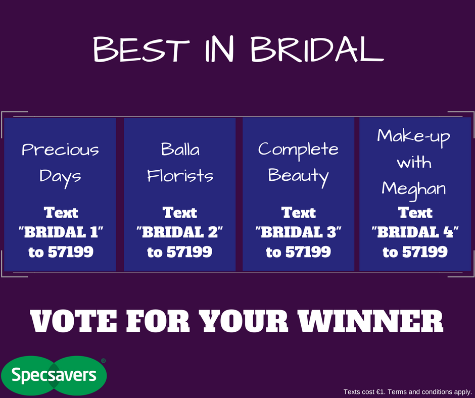 MayoStyleAwards's tweet photo. BEST IN BRIDAL: Don't forget to vote your favourite in Bridal! https://t.co/WFvpWG96Ic https://t.co/hHemViJWRJ