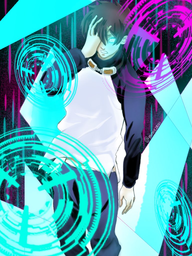 彩綾 Twitterren 平眼球ども 俺に従え レオを描いてみました 珍しく真面目に背景もつけて笑 絵描きさんと繋がりたい 血界戦線