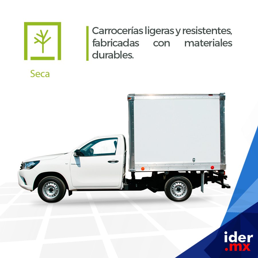 IderMexico's tweet photo. En Ider somos expertos en carrocerías. Nuestras carrocerías secas, se distinguen por ser ligeras y resistentes, ideales para reparto. https://t.co/U0iEC7QCip