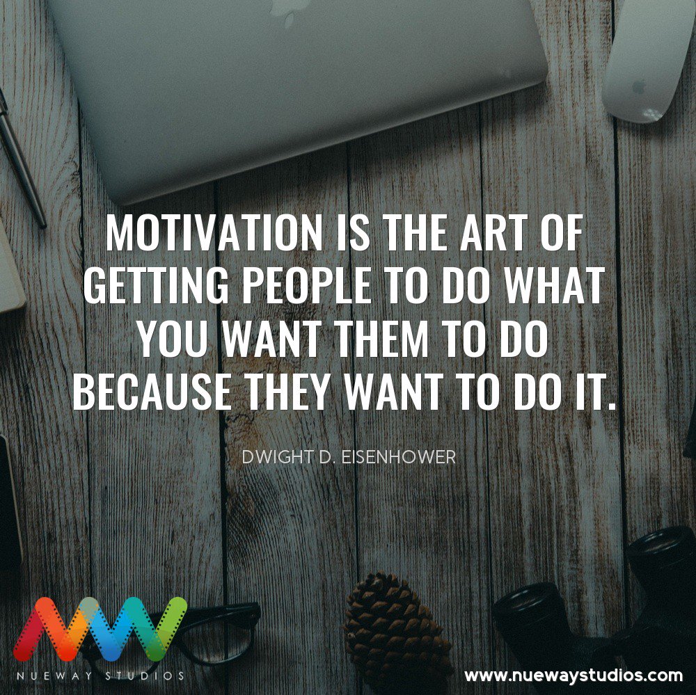 NueWayStudios's tweet photo. Do you know the art of motivation? #brandnue #nuewayofthinking #inspirationalquotes https://t.co/kn3hbXKUNb